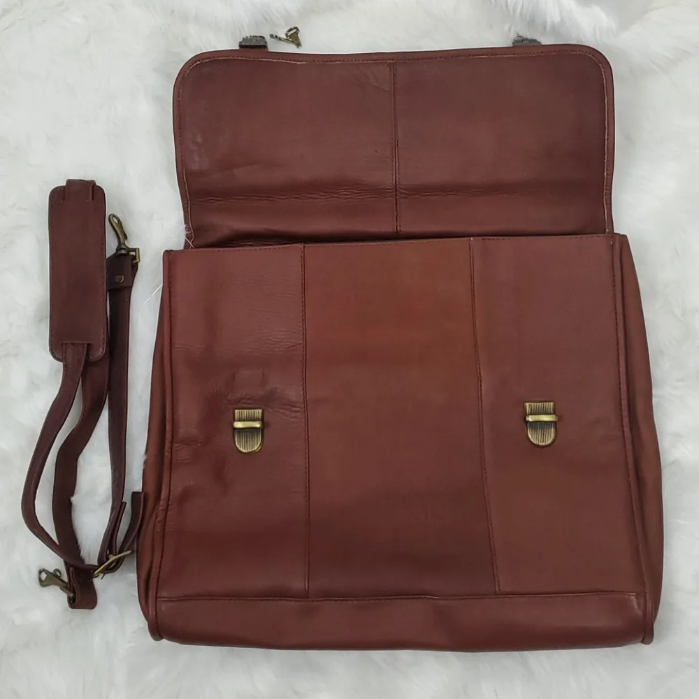 Tica sport leather accessories messenger brown bag purse